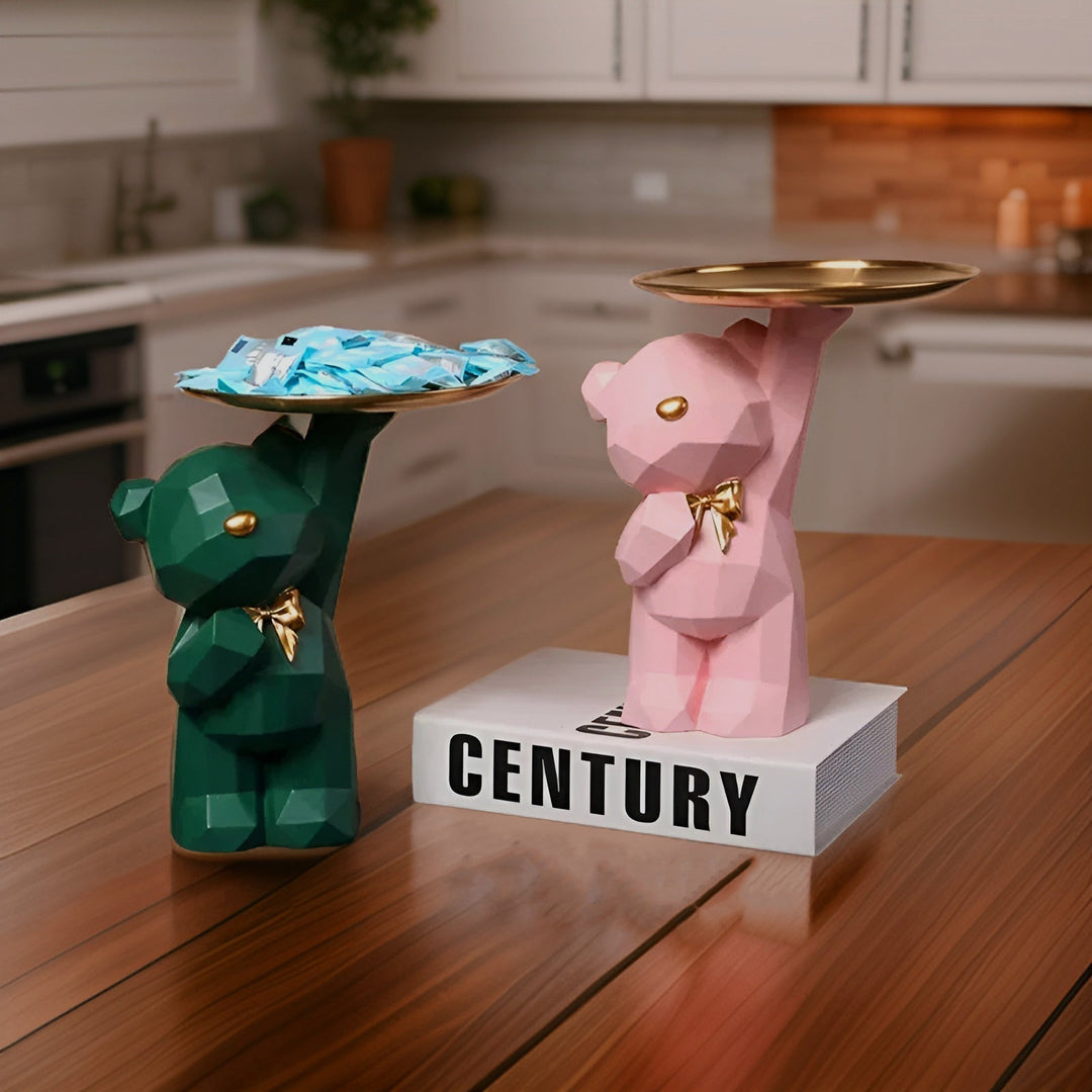 Kalsten | Decorative Geometric Tray In Bear Shape