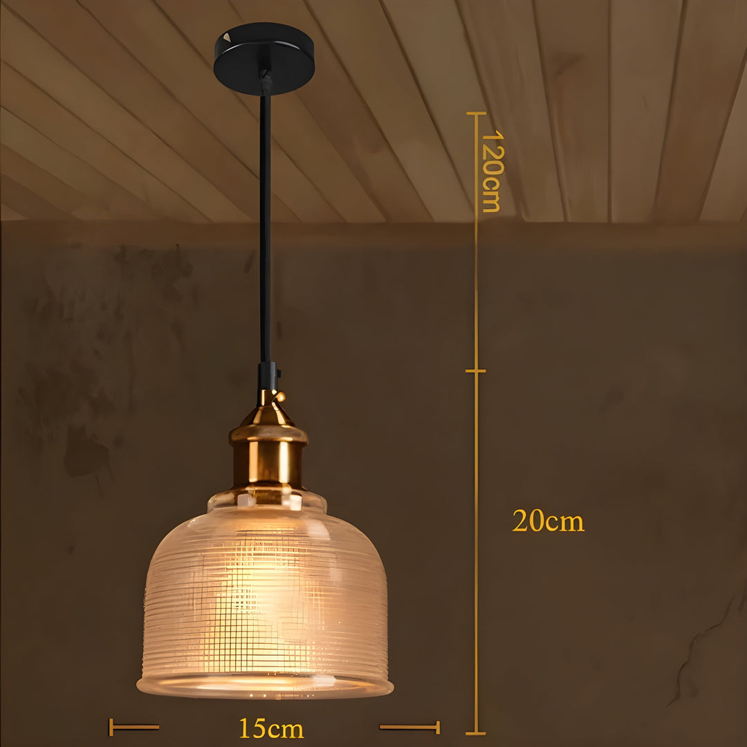 HeritageGlow Light - Glossy Vintage Bell Pendant Light | Kalsten