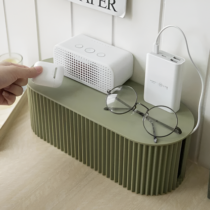 Skanto | Elegant Cable Organizer Box – Minimalist Cable Storage in Soft Macaron Colors