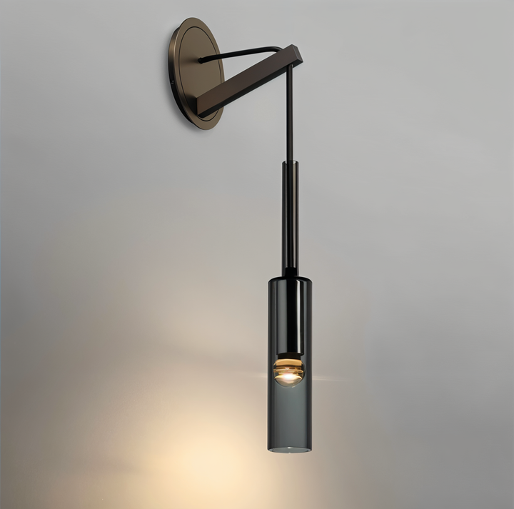 Minimalist Wall Lamp with Smoke Glass – Orvane | Kalsten