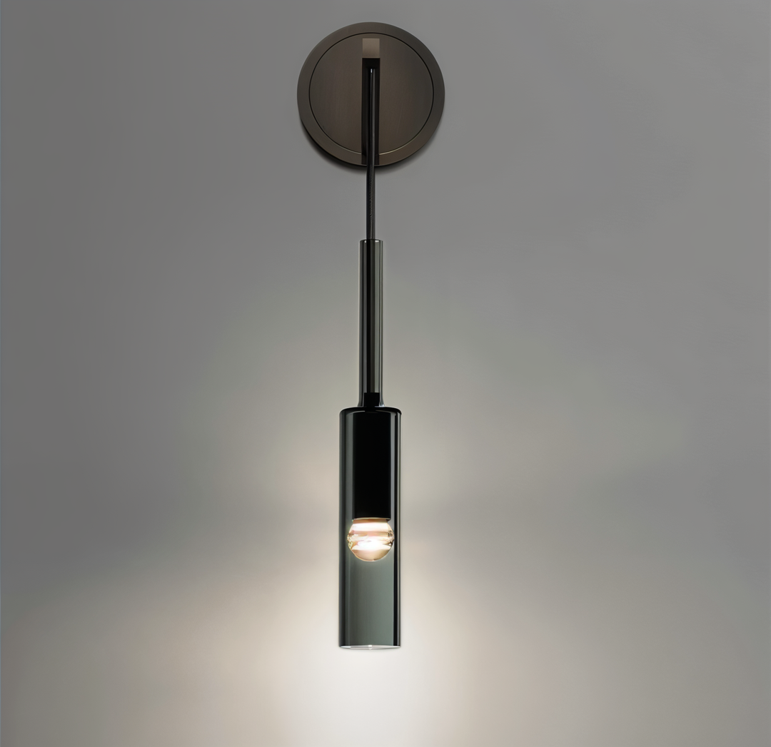 Minimalist Wall Lamp with Smoke Glass – Orvane | Kalsten