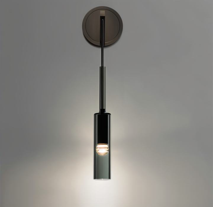 Minimalist Wall Lamp with Smoke Glass – Orvane | Kalsten