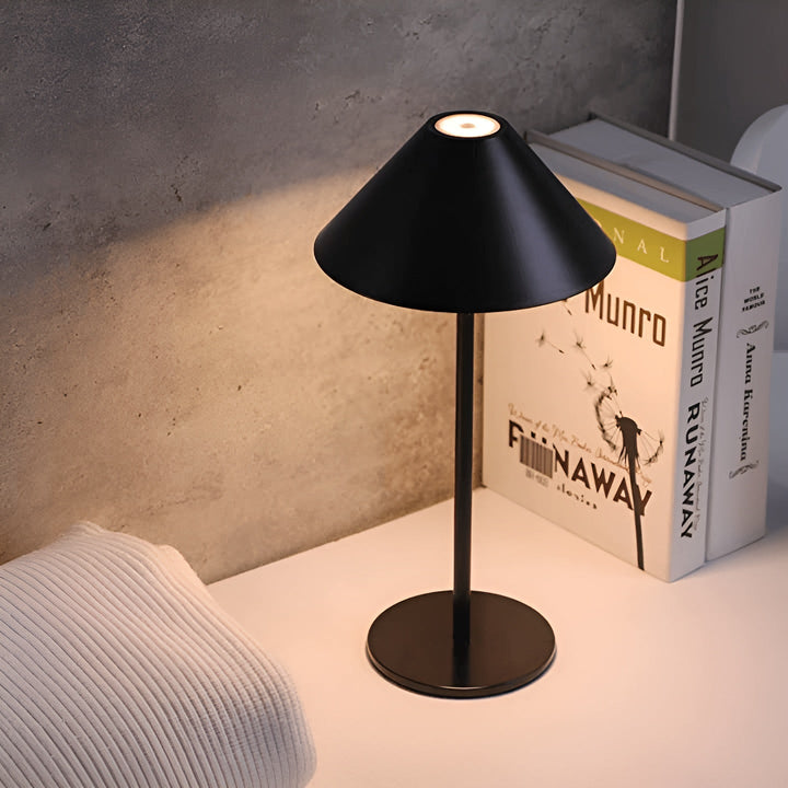 LumiLuxe - Dimmable Nordic Cone LED Table Lamp with Touch Control | Kalsten