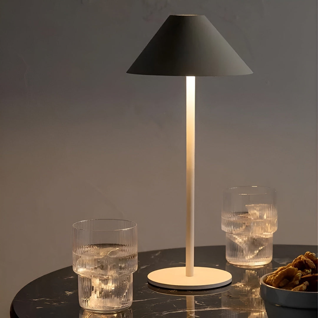 LumiLuxe - Dimmable Nordic Cone LED Table Lamp with Touch Control | Kalsten