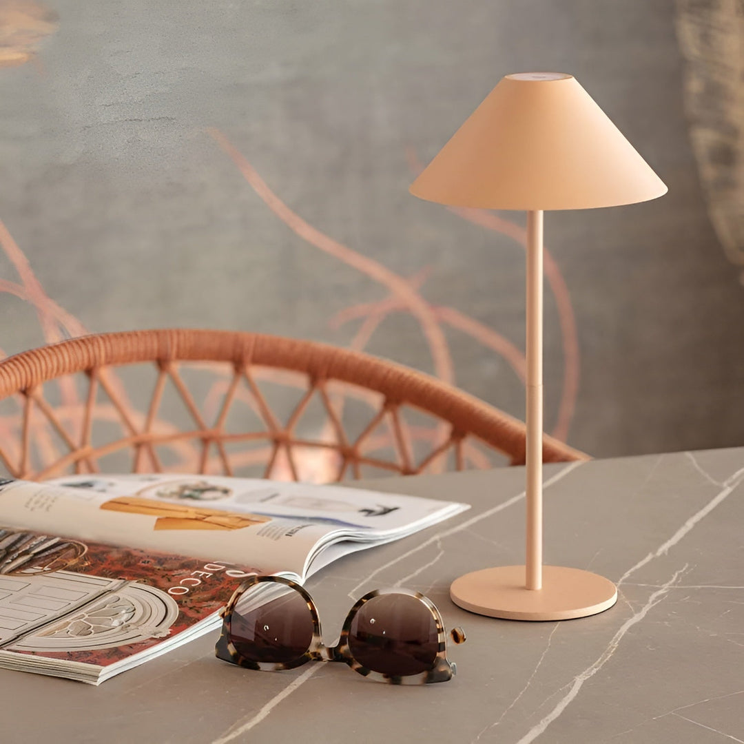 LumiLuxe - Dimmable Nordic Cone LED Table Lamp with Touch Control | Kalsten