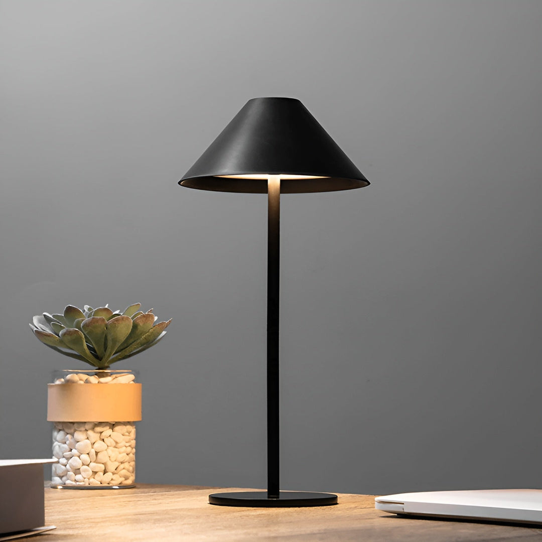 LumiLuxe - Dimmable Nordic Cone LED Table Lamp with Touch Control | Kalsten