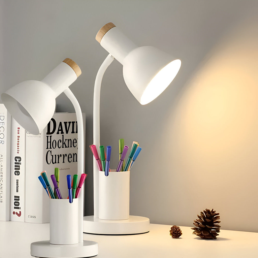 Modern LED Table Lamp with Pen Holder | Kalsten