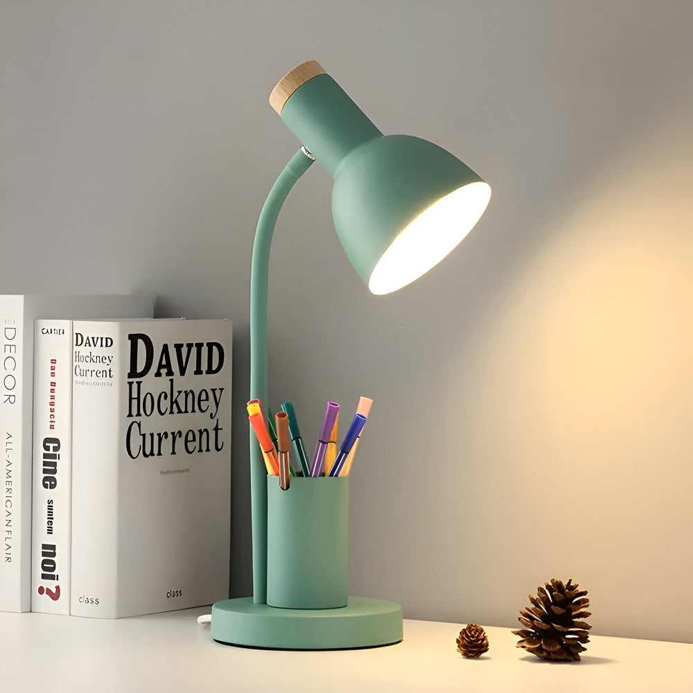 Modern LED Table Lamp with Pen Holder | Kalsten
