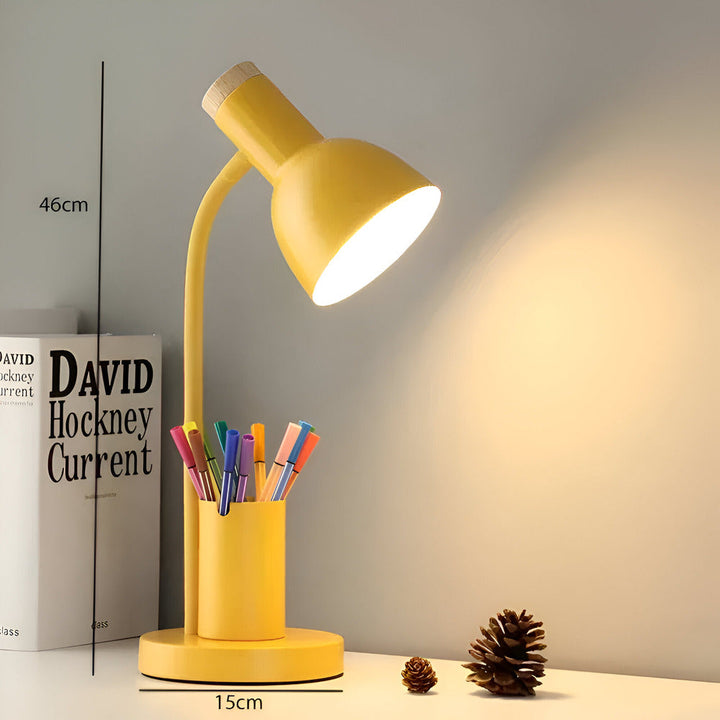 Modern LED Table Lamp with Pen Holder | Kalsten