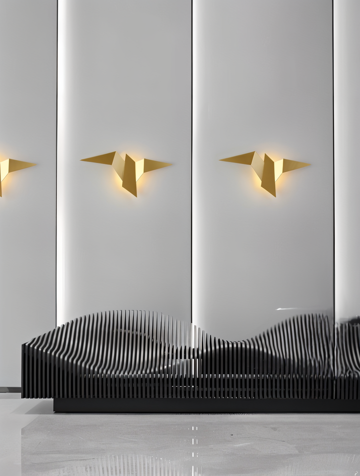 OriTori Wall Light - Geometric Origami Bird Wall Light - Japanese Style Wall Light Design | Kalsten