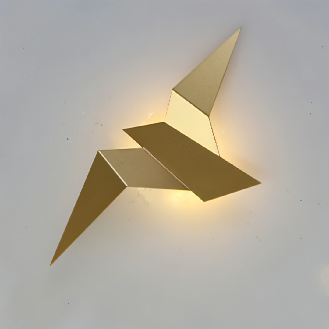 OriTori Wall Light - Geometric Origami Bird Wall Light - Japanese Style Wall Light Design | Kalsten