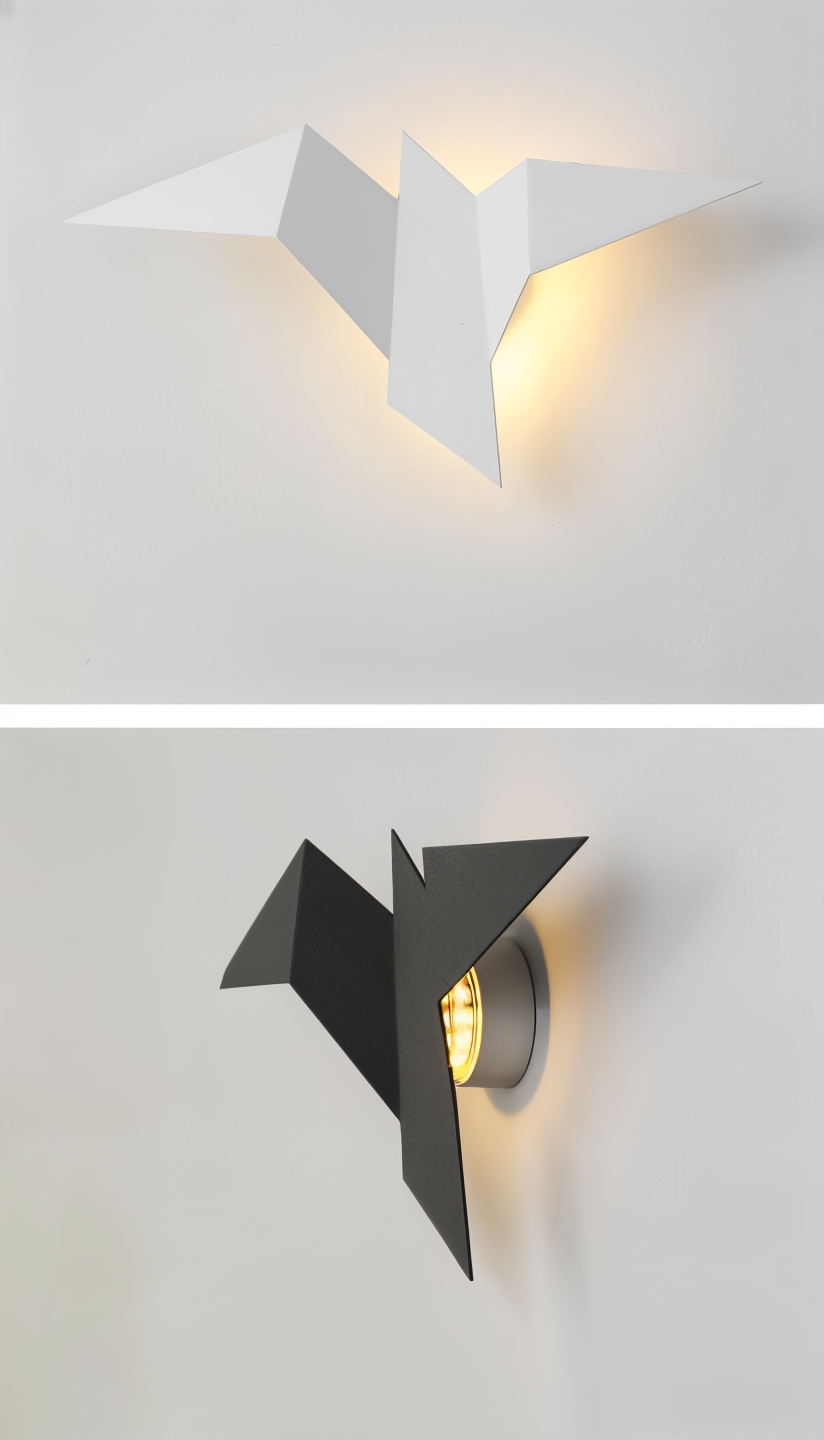 OriTori Wall Light - Geometric Origami Bird Wall Light - Japanese Style Wall Light Design | Kalsten