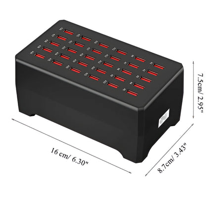 Skanto | PowerPort Pro 30 - Universal Multi-USB Charging Station with 30 Ports