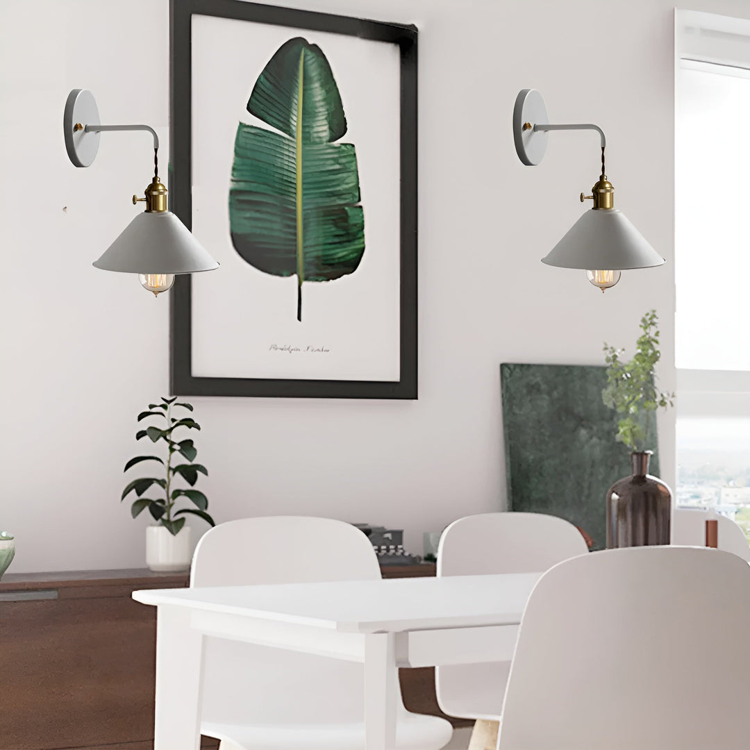 Retro Vintage Wall Lamp - Vintage-inspired Cone Metal Wall Lamp | Kalsten