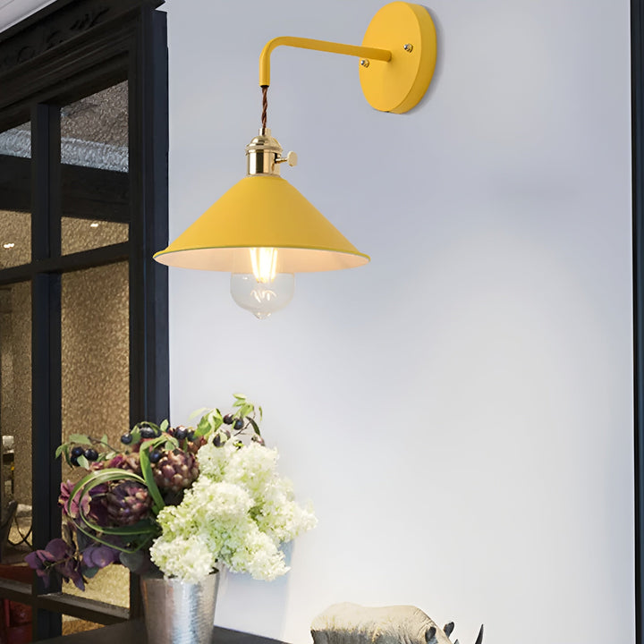 Retro Vintage Wall Lamp - Vintage-inspired Cone Metal Wall Lamp | Kalsten