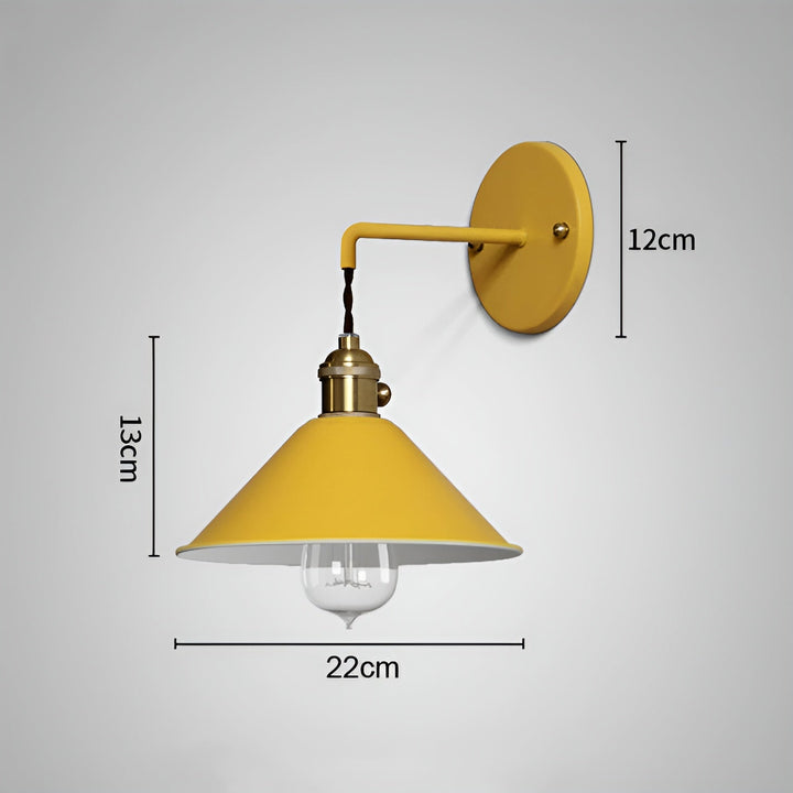 Retro Cone Wall Lamp – Vintage-Inspired Design