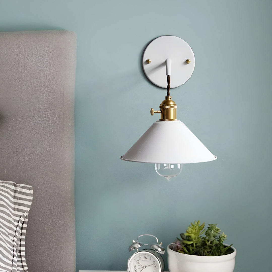 Retro Vintage Wall Lamp - Vintage-inspired Cone Metal Wall Lamp | Kalsten