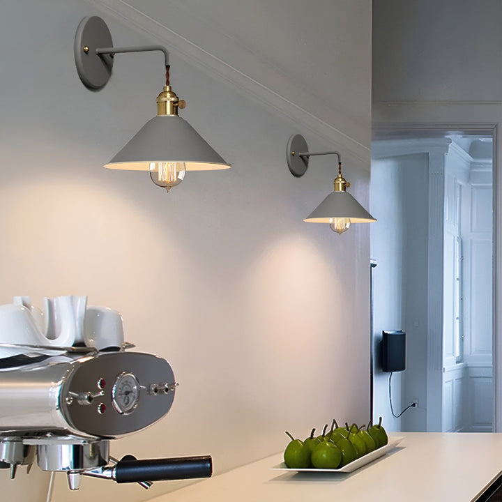 Retro Cone Wall Lamp – Vintage-Inspired Design