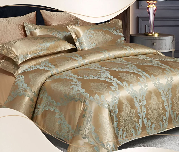 Kalsten | SILKLOFT – Elegant Satin Jacquard Bed Linen Set