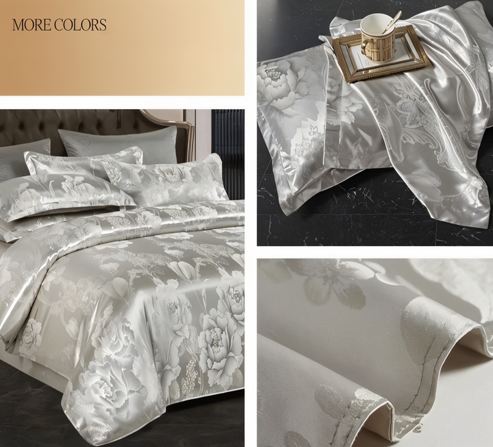 Kalsten | SILKLOFT – Elegant Satin Jacquard Bed Linen Set