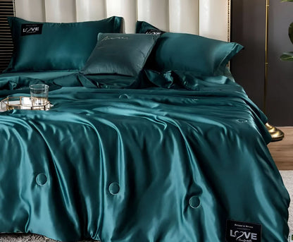 Kalsten | FLUFFINA Premium Satin-Feel Synthetic Fiber Bedding Set – Soft, Smooth & Luxury Comfort