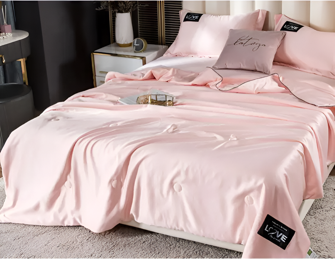 Kalsten | FLUFFINA Premium Satin-Feel Synthetic Fiber Bedding Set – Soft, Smooth & Luxury Comfort