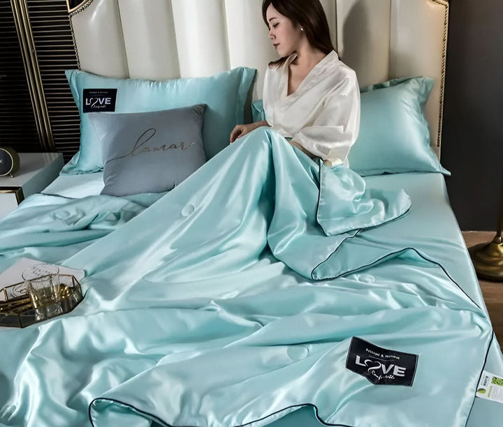 Kalsten | FLUFFINA Premium Satin-Feel Synthetic Fiber Bedding Set – Soft, Smooth & Luxury Comfort