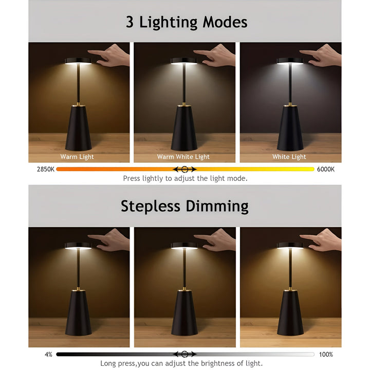 Wireless Luxury Table Lamp Modern Dimmable Lighting | Kalsten