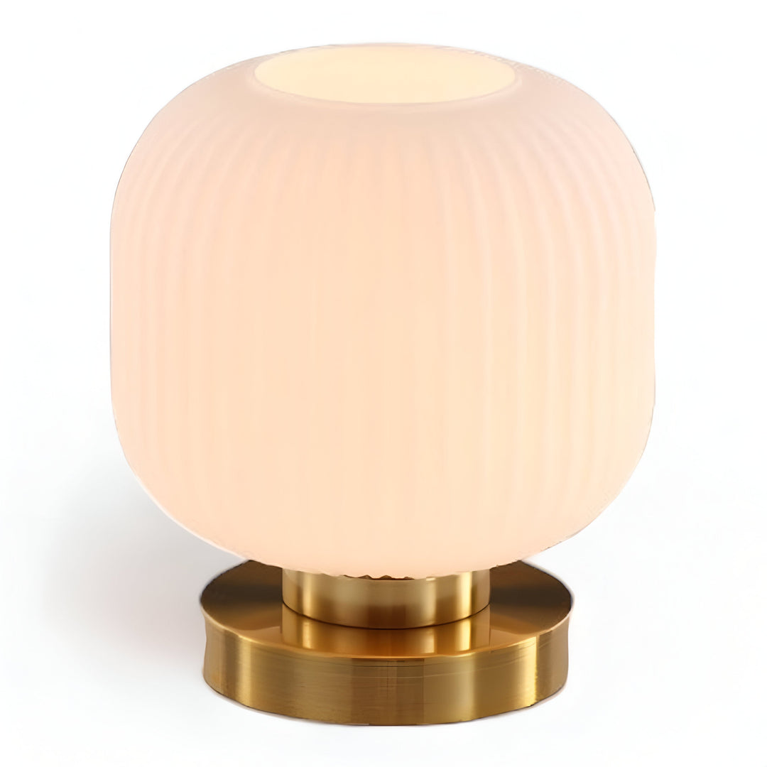 Nordic Table Lamp with Ribbed Glass | Kalsten