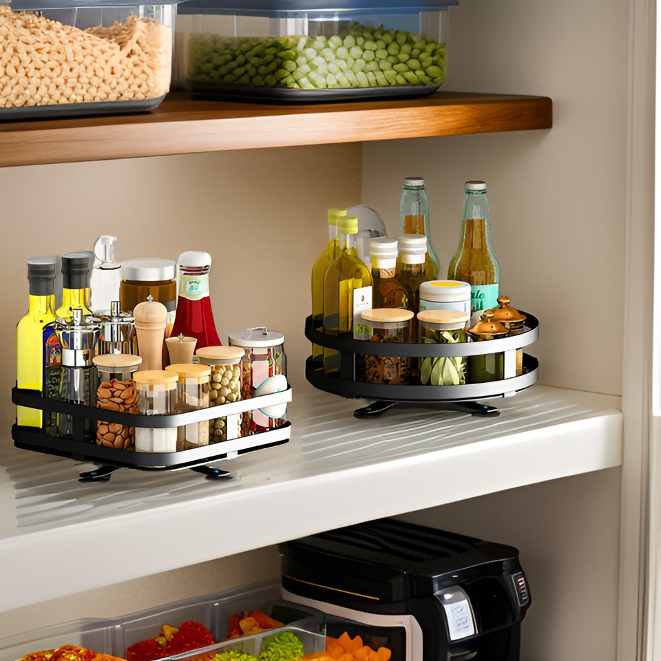 Kalsten | Spice Rack - 360° Rotatable Multi-Functional Shelf for the Kitchen - Organize with Ease!