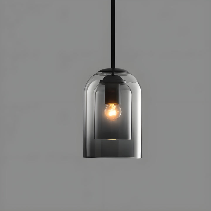 SkyGleam Light - Modern Double Glass Pendant Light | Kalsten