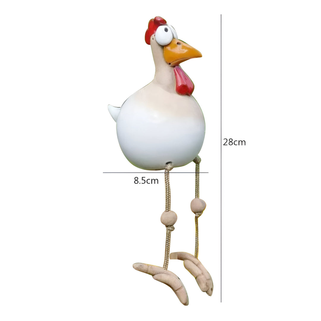 Durable Resin Chicken Statue for Outdoor Garden Decor