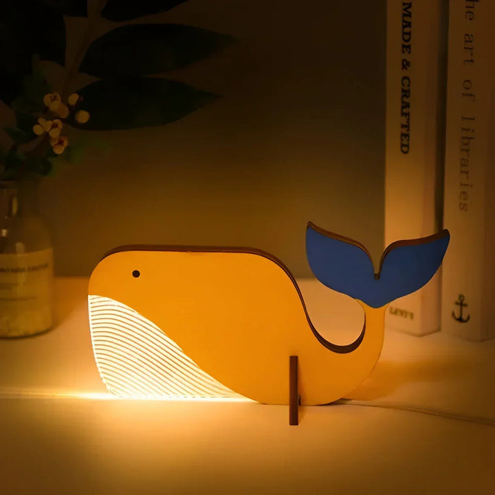 Wooden Animal Table Lamp - WildGlow | Kalsten
