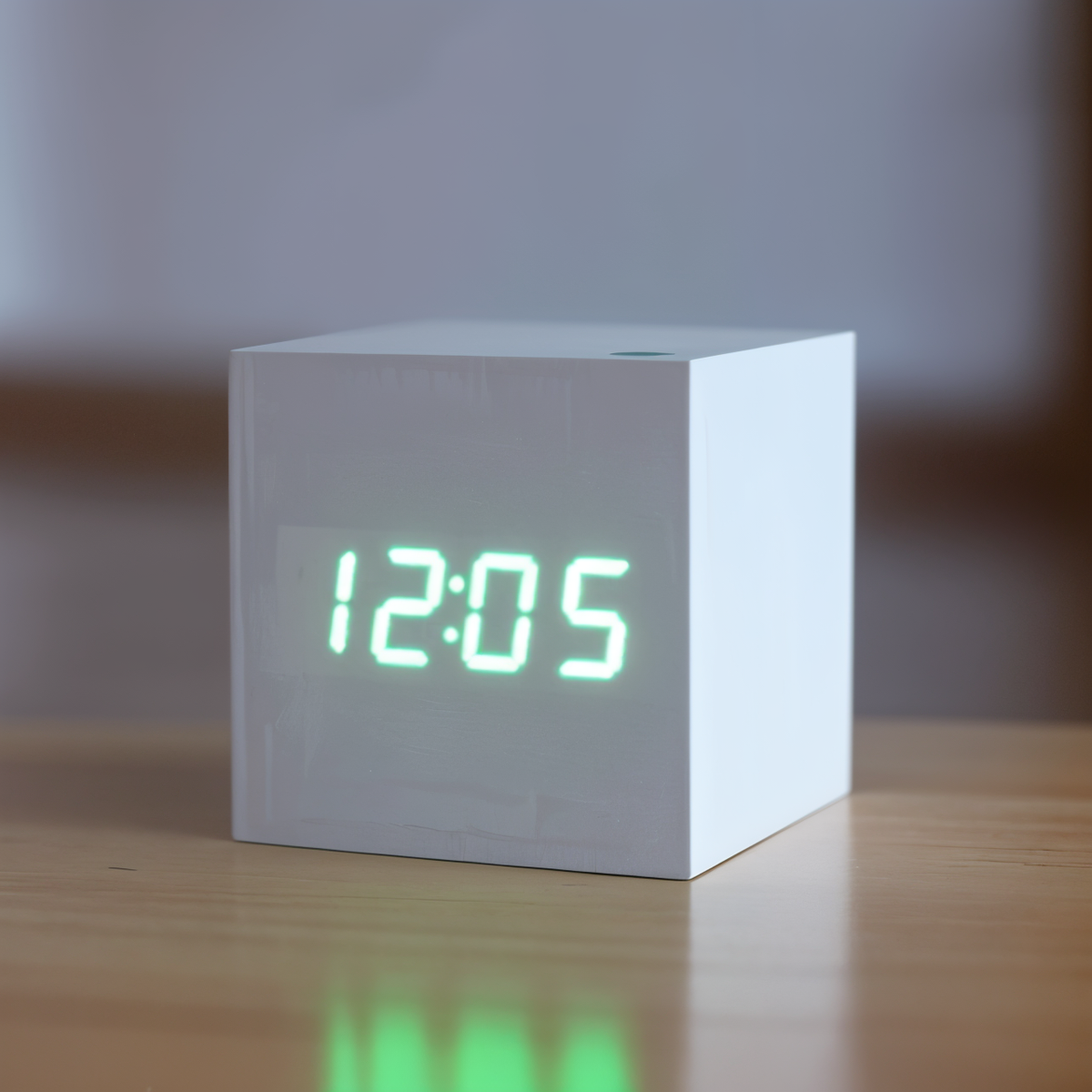 BowLift | Digital LED Clock - Cube Clock - Wooden Clock