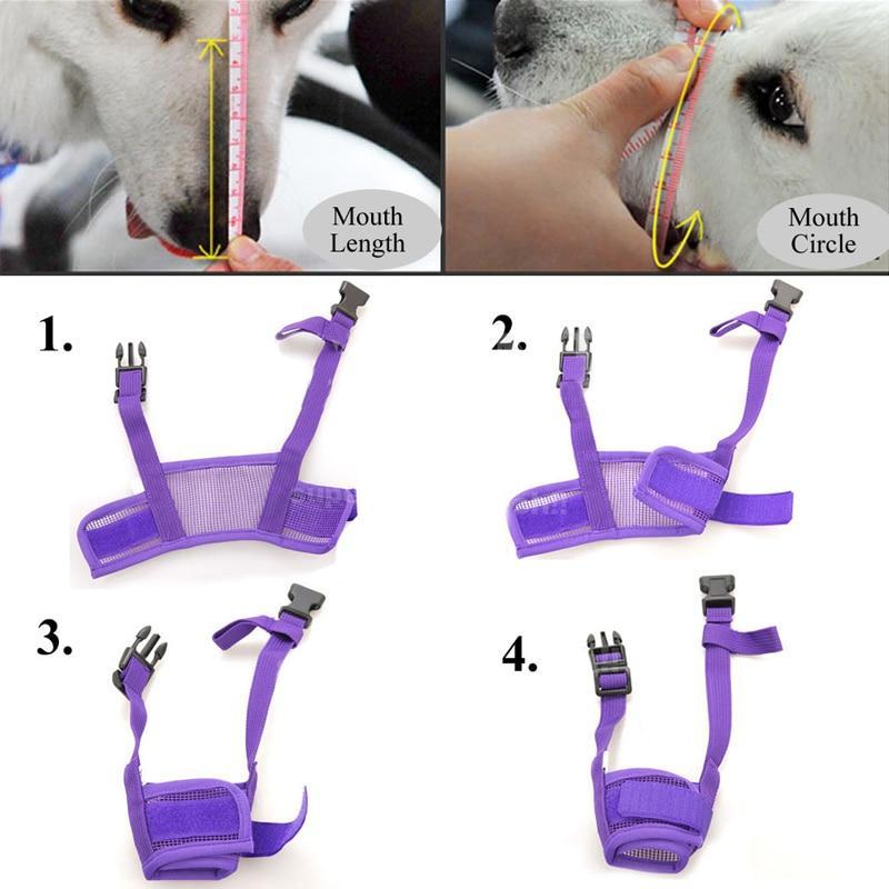 Kalsten | Pet Dog Adjustable Mask Bark Bite Mesh Mouth Muzzle Grooming Anti Stop Chewing