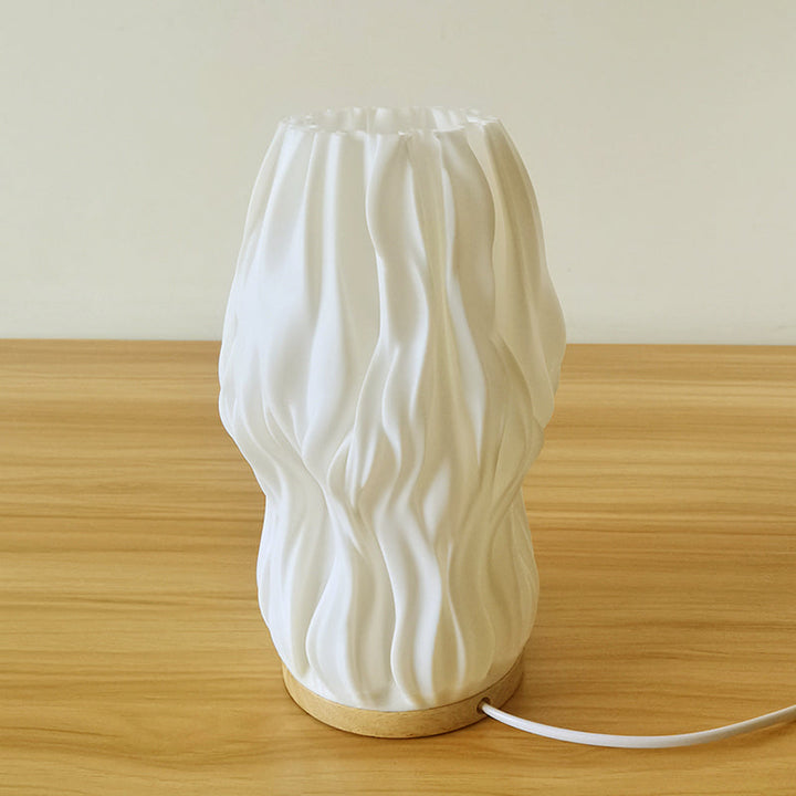 Frenchlight Table Lamp - Elegant Pleated Table Lamp in French Cream for Atmospheric Spaces Kalsten
