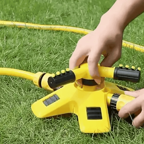 Kalsten | 360° Rotating Lawn Sprinkler | Stable, Multi-Angle Nozzles for Even Coverage in Large Gardens