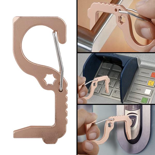 Hygienic Antimicrobial Brass Door Opener & Stylus | Kalsten
