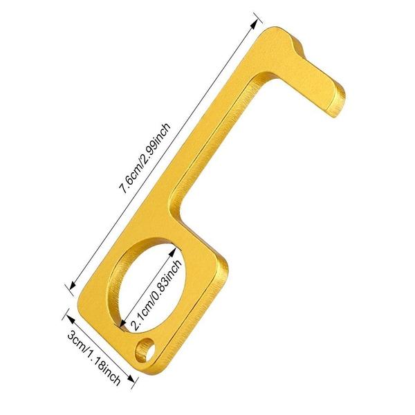 Hygienic Antimicrobial Brass Door Opener & Stylus | Kalsten