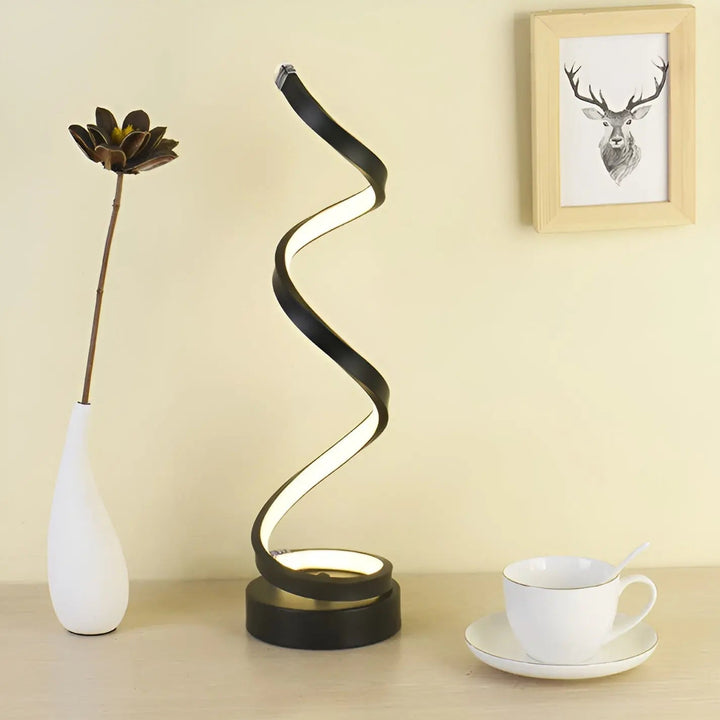 Elegant Spiral Glow LED Desk Lamp – Energy Efficient, Sustainable & Eye-Friendly Design Kalsten