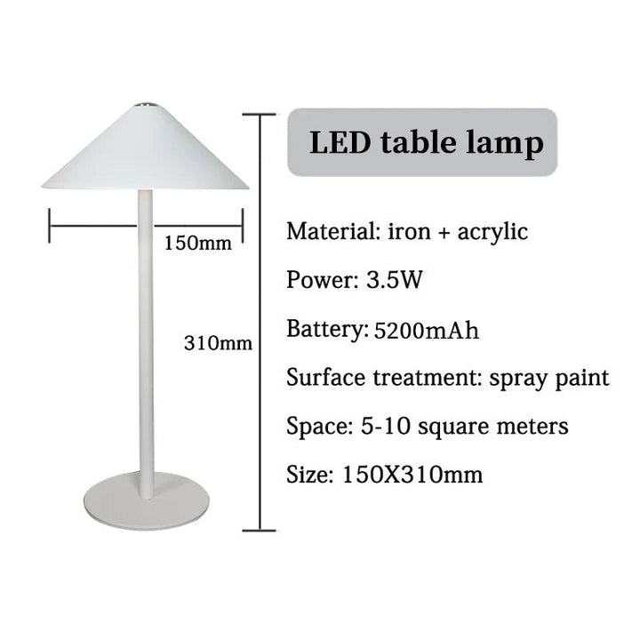 Elegant Wireless Desk Lamp with Adjustable Lighting and Luxury Design Kalsten