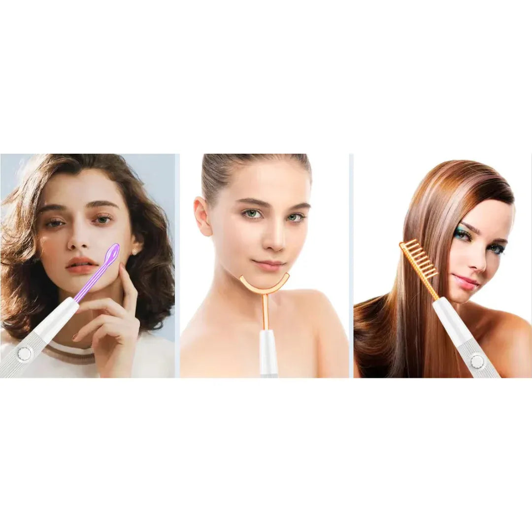 Skanto | Elysium Glow™ | Professional High-Frequency Facial Wand | Anti-Aging Skin Rejuvenation Device for Home Use and Spa Treatments