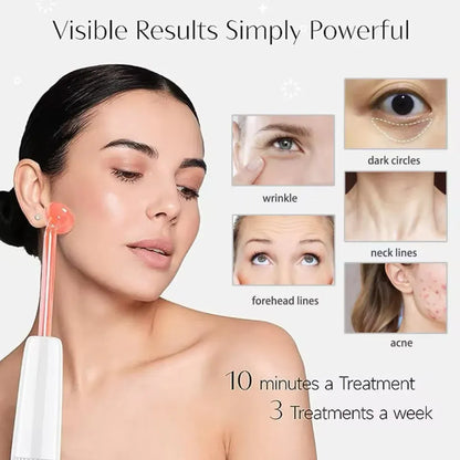 Skanto | Elysium Glow™ | Professional High-Frequency Facial Wand | Anti-Aging Skin Rejuvenation Device for Home Use and Spa Treatments