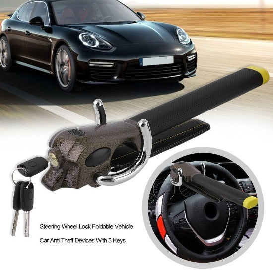 Kalsten | Foldable Steering Wheel Anti-theft Bar with Alarm Function – The Powerful Car Security Device