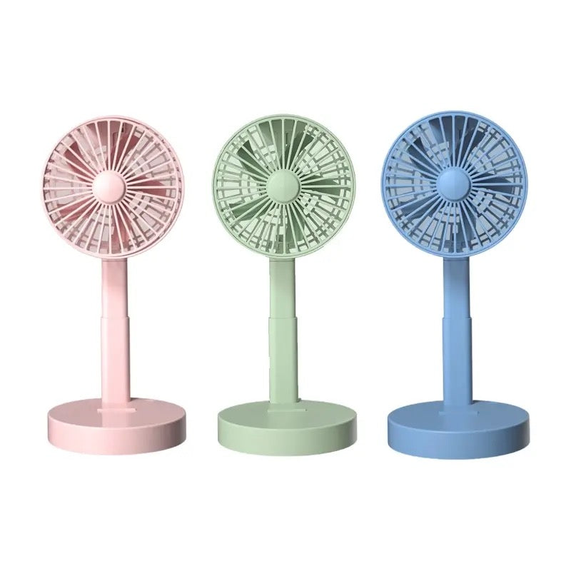 Foldable Telescopic Charging Fan, Minimalist, Mini Portable Desktop | Kalsten