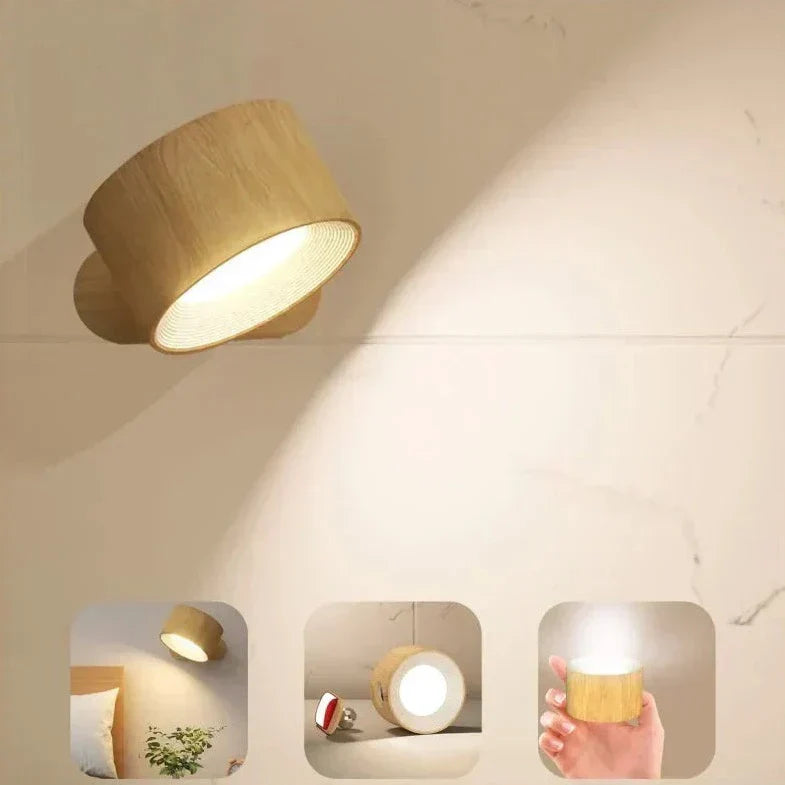 Wireless Rechargeable Adjustable LED Wall Lamp