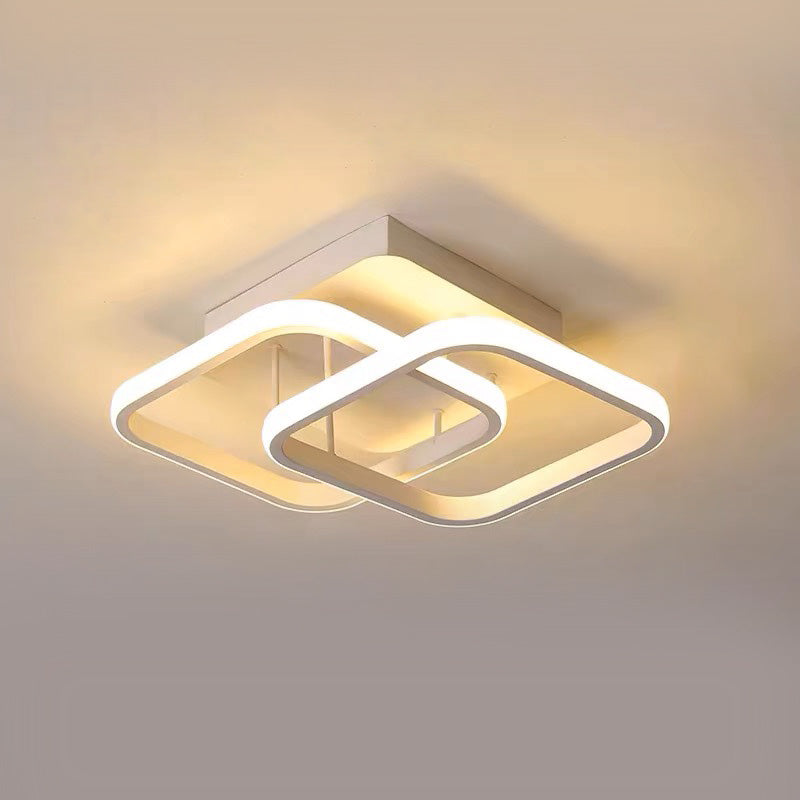 Kalsten | Ceiling Light with LED Black Metal Frame