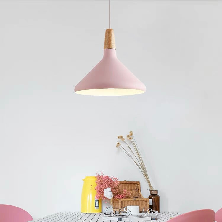 Contemporary Conical Colorful Metal Pendant Lamp | Kalsten