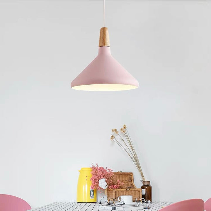Contemporary Conical Colorful Metal Pendant Lamp | Kalsten