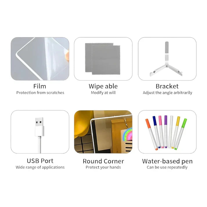 IllumiWrite Reusable LED Message Board